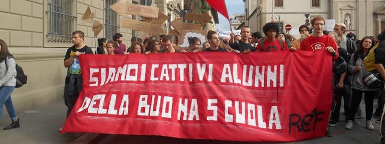 Scopri di più sull'articolo Ancora in lotta contro “Buona scuola” e per il contratto – di Raffaele Miglietta